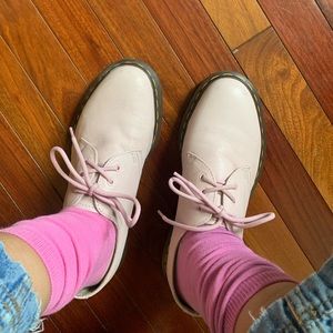 Pastel Pink Doc Martens Loafers